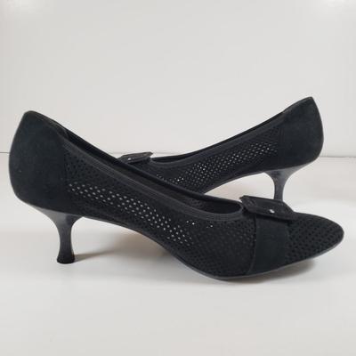 LOT 124M: Prevada Stretch Ankle Boots & Stuart Weitzman Black Suede Heels