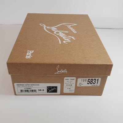 LOT 127M: Christian Louboutin Black Patent Leather Mary Jane Pumps