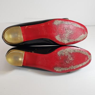 LOT 127M: Christian Louboutin Black Patent Leather Mary Jane Pumps
