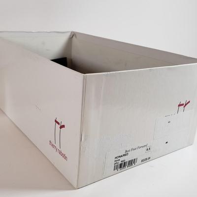 LOT 128M: Thierry Rabotin Stretch Heels & Peep Toe Leather Heels