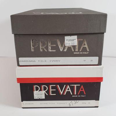 LOT 129M: Vintage Prevata Heeled Loafers & Sandals