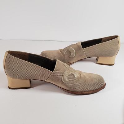 LOT 129M: Vintage Prevata Heeled Loafers & Sandals