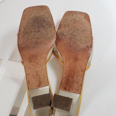 LOT 129M: Vintage Prevata Heeled Loafers & Sandals