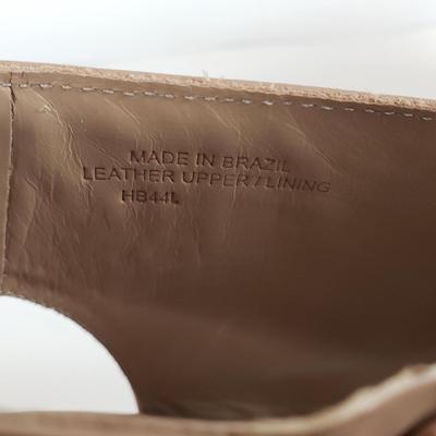 LOT 135M: Matching Bernardo Wooden Block Heel Bootie Sandals