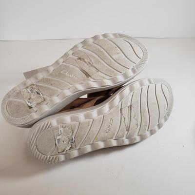 LOT 137M: Clark's Comfort Ballet Flats & Suede Wedge Sandals