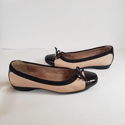 LOT 137M: Clark's Comfort Ballet Flats & Suede Wedge Sandals