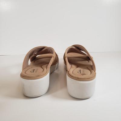LOT 137M: Clark's Comfort Ballet Flats & Suede Wedge Sandals