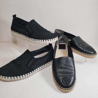 LOT 138M: Tory Burch Espadrilles & Ilse Jacobsen Slip on Shoes