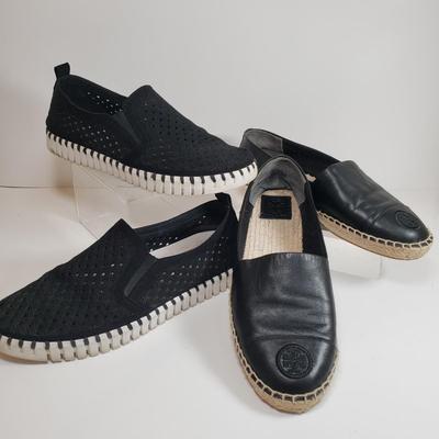 LOT 138M: Tory Burch Espadrilles & Ilse Jacobsen Slip on Shoes