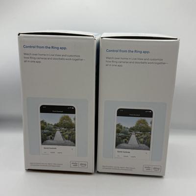 LOT 142F: Pair of NIB Ring Battery Doorbell Plus Cameras