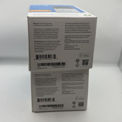 LOT 142F: Pair of NIB Ring Battery Doorbell Plus Cameras