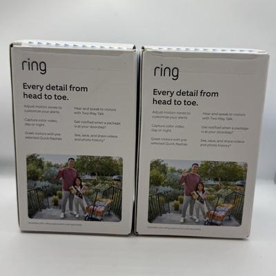 LOT 142F: Pair of NIB Ring Battery Doorbell Plus Cameras