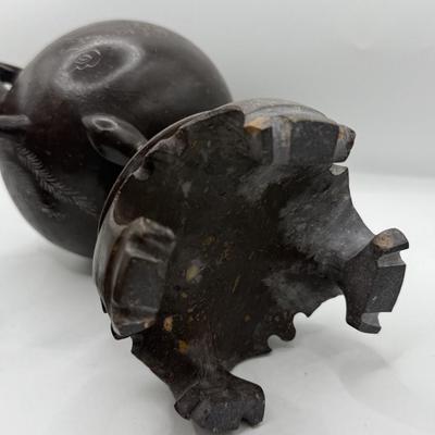 LOT 144F: Chinese Soapstone Fu Dog Jar