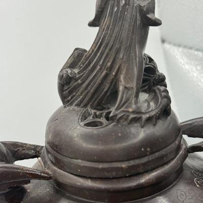 LOT 144F: Chinese Soapstone Fu Dog Jar