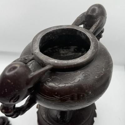 LOT 144F: Chinese Soapstone Fu Dog Jar
