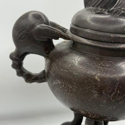 LOT 144F: Chinese Soapstone Fu Dog Jar