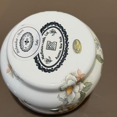 LOT 145F: MacKenzie Childs Collection: 1995 Tray & Teapot w/ 1983 Coffee Warmer