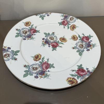 LOT 145F: MacKenzie Childs Collection: 1995 Tray & Teapot w/ 1983 Coffee Warmer