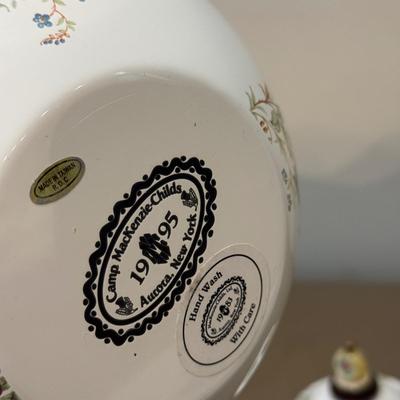 LOT 145F: MacKenzie Childs Collection: 1995 Tray & Teapot w/ 1983 Coffee Warmer