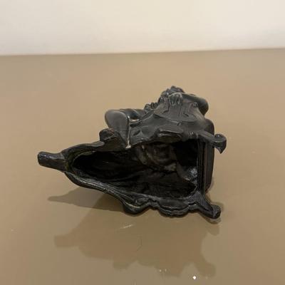 LOT 147F: Marble Woman Statue & Small Porcelain Statue