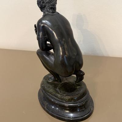 LOT 147F: Marble Woman Statue & Small Porcelain Statue