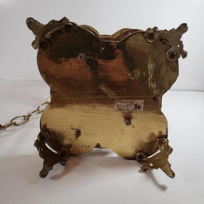 LOT 159M: Vintage Brass Birdcage on Chain