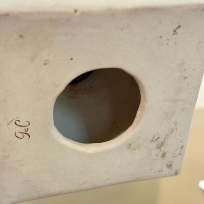 LOT 161F: Pair of French Napoleon Porcelain Sculptures w/ Bee Motif