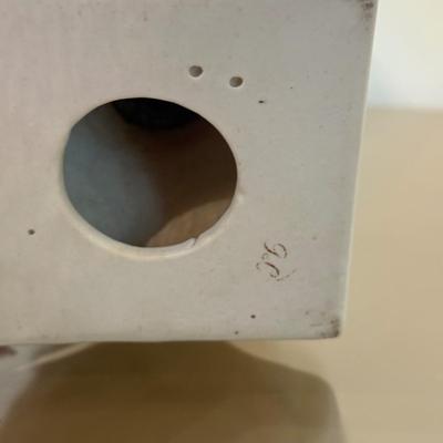 LOT 161F: Pair of French Napoleon Porcelain Sculptures w/ Bee Motif