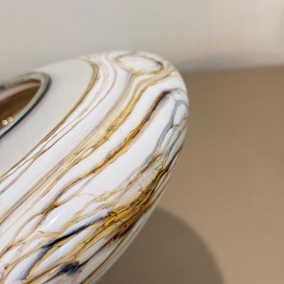 LOT 162F: Signed Art Glass Flat Bowl