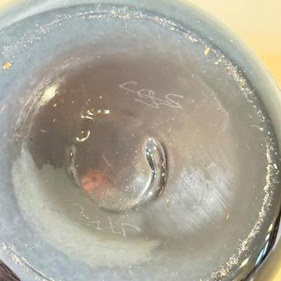 LOT 163F: Signed Art Glass Jack in the Pulpit Sculpture & Pair of Glass Flowers by Timothy E Landers