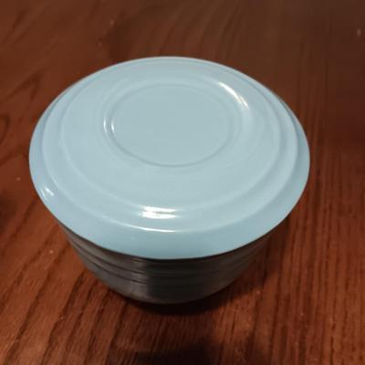 FIESTA? TEAL COLORED BOWL WITH LID