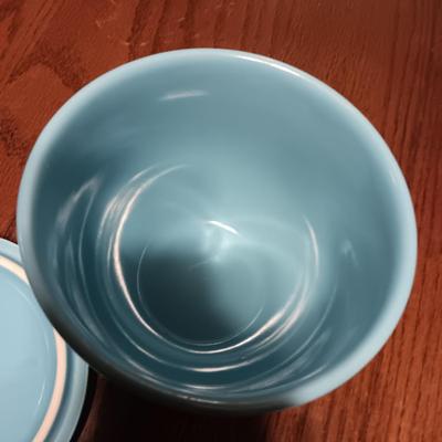 FIESTA? TEAL COLORED BOWL WITH LID