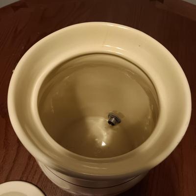 MIALI POTTERY CROCK BEVERAGE DISPENSER 10" TALL