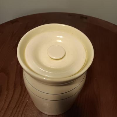 MIALI POTTERY CROCK BEVERAGE DISPENSER 10" TALL