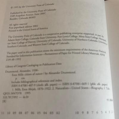 Enos Mills Citizen of Nature and More