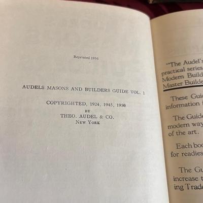 Audels Mason’s Building Guide Set