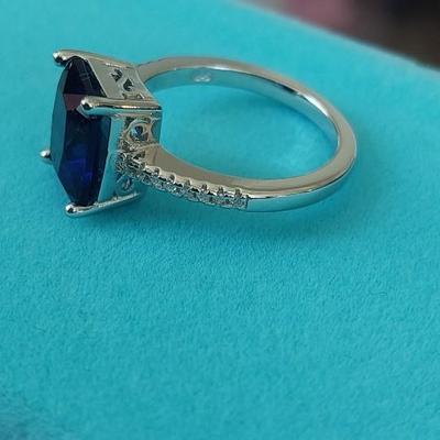 Lab-Created Sapphire Ring