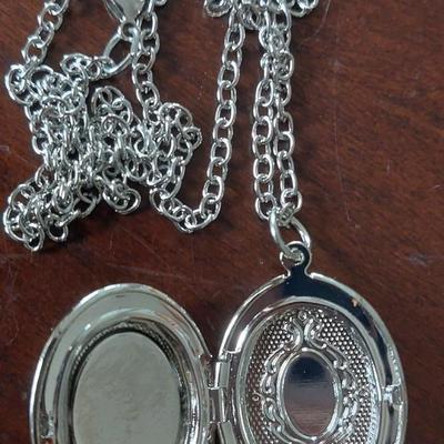 Cat locket necklace