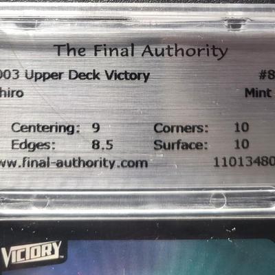Sale Photo Thumbnail #10: 2003 Upper Deck Victory Mint 9 
(ICHIRO) Finial Authority Silver Label