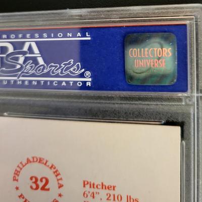 Sale Photo Thumbnail #26: 1975 SSPC Steve Carlton PSA Graded NM 7