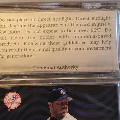 Sale Photo Thumbnail #31: 1999 Flair Showcase Row 2 Mint 9 Roger Clemens The Final Authority Silver