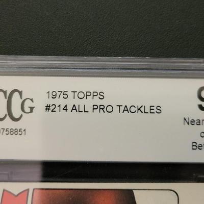 Sale Photo Thumbnail #54: 1974 ALL-PRO CARD 9 NEAR MINT OR BETTER Alan Page/ Otis Sistrunk BCCG