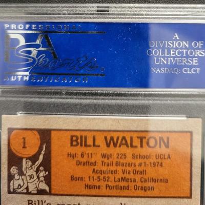 Sale Photo Thumbnail #66: 1978 Topps Bill Walton PSA Grade NM-MT 8