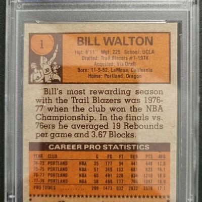 Sale Photo Thumbnail #65: 1978 Topps Bill Walton PSA Grade NM-MT 8