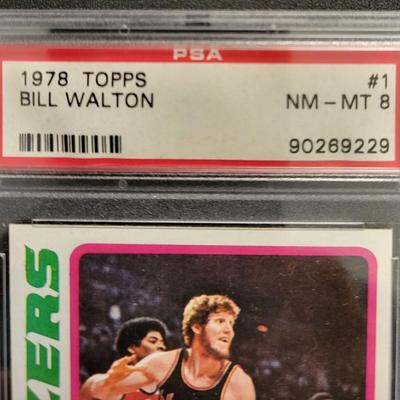 Sale Photo Thumbnail #67: 1978 Topps Bill Walton PSA Grade NM-MT 8