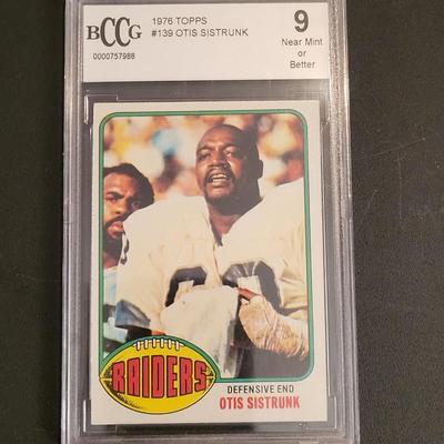 Sale Photo Thumbnail #72: 1976 TOPPS OTIS SISTRUNK GRADED 9 NM OR BETTER