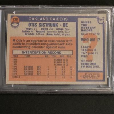 Sale Photo Thumbnail #69: 1976 TOPPS OTIS SISTRUNK GRADED 9 NM OR BETTER