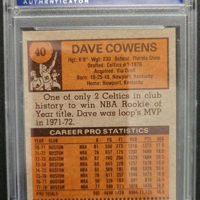Sale Photo Thumbnail #77: 1978 Topps Dave Cowens PSA Grade NM-MT 8
