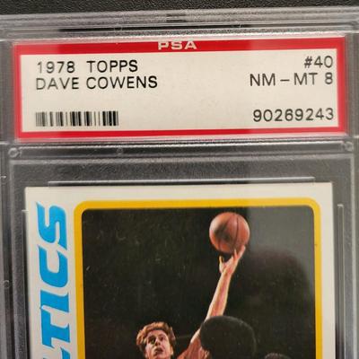 Sale Photo Thumbnail #75: 1978 Topps Dave Cowens PSA Grade NM-MT 8