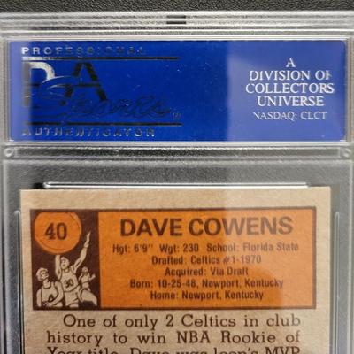 Sale Photo Thumbnail #76: 1978 Topps Dave Cowens PSA Grade NM-MT 8